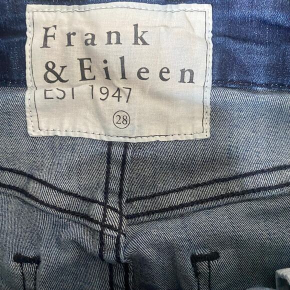 Frank & Eileen Medium Wash Denim Sligo Skinny Jean Raw Hem Size 28 - Picture 4 of 8